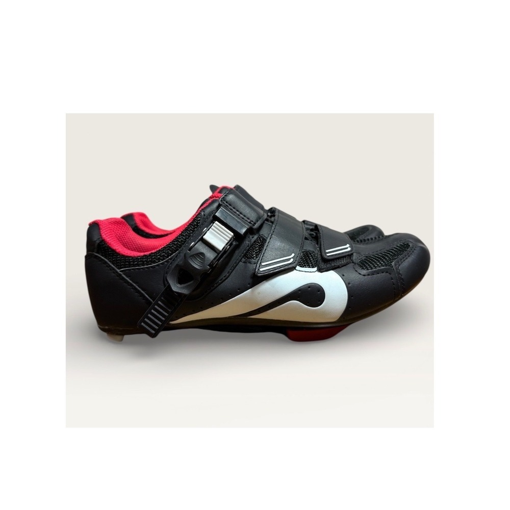 Peloton Cycling Shoes Black Red Women's Size 39/8 Indoor Stationary